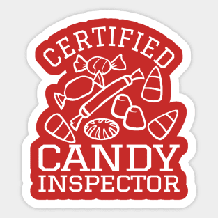 Certified Candy Inspector Sticker